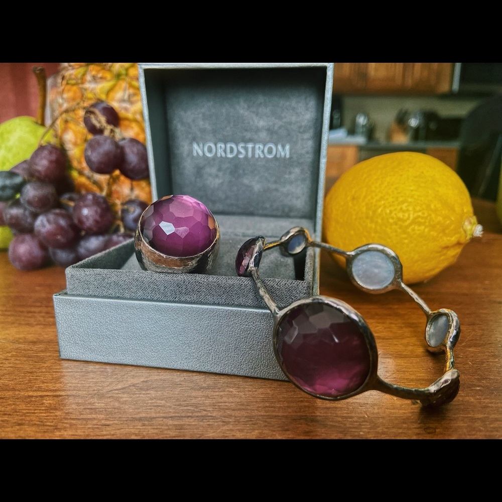 Ippolita Hard Candy Amethyst and Sterling Silver Bracelet